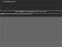 Tablet Screenshot of mentalbox.com